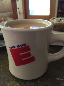 The Big E mug that was in the cabinet. It was a touch of home all the way out in Wisconsin. I claimed as my own for the week. 
